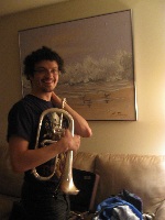 Trumpeter from Distant Thunder Jazz Combo